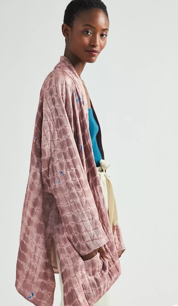 Anthropologie Kristen Tie-Dye Quilted Jacket